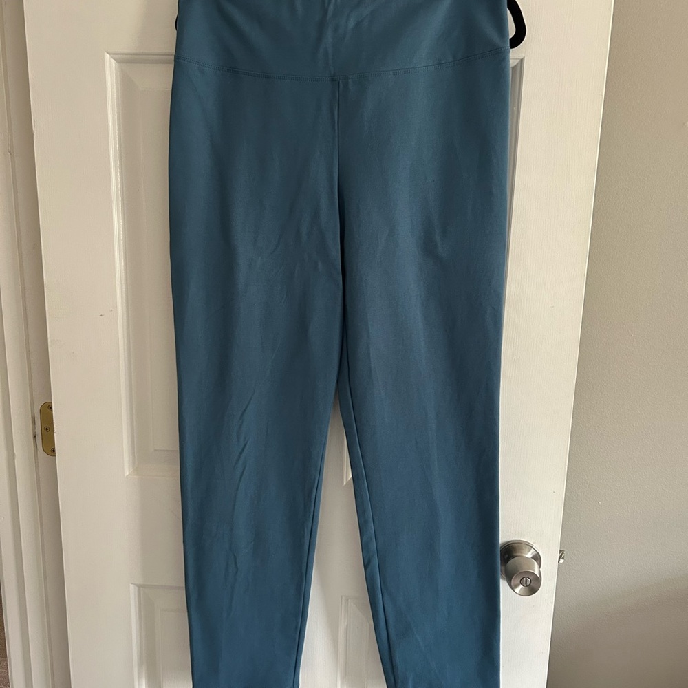 Women with Control Teal straight leg pants